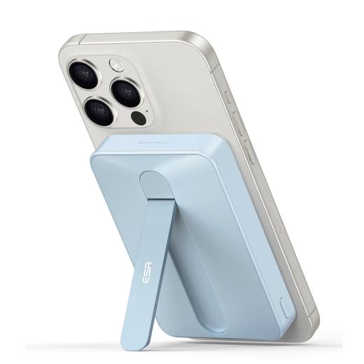 Повербанк ESR 6000mAh Kickstand Wireless Power Bank (HaloLock) Sky Blue