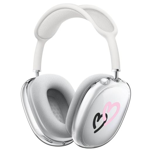 Чохол Spigen Ultra Hybrid Pro z_Doodle Hearts Black Pink для Apple AirPods Max (ACS07570)