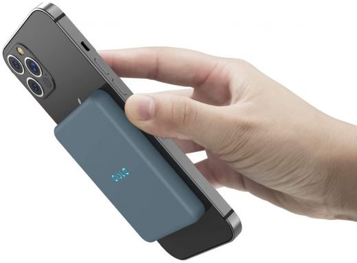 Павербанк (Зовнішній акумулятор) OISLE Magnetic Wireless Power Bank Portable Charger Blue для iPhone 12 | 12 mini | 12pro | 12pro max
