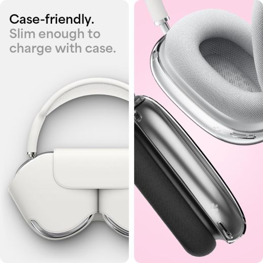 Чохол Spigen Ultra Hybrid Pro z_Doodle Hearts Black Pink для Apple AirPods Max (ACS07570)