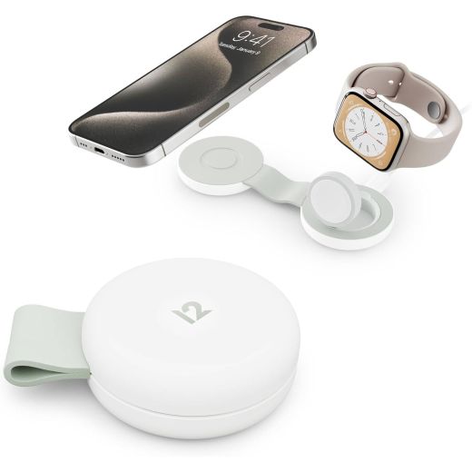 Беспроводная зарядка Twelve South ButterFly SE 2 в 1 Qi2 Charger White