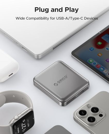 Магнитный внешний накопитель ORICO 1TB Magnetic External SSD Grey (‎A20PLUS-1TB)