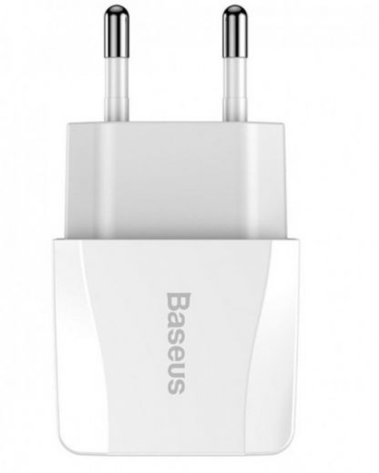 Зарядний пристрій Baseus Mini Dual-U Charger EU 2.1A White (CCALL-MN02)