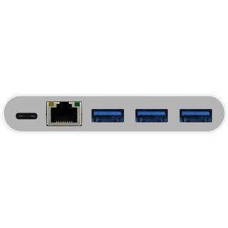 Адаптер Macally USB-C Hub to 3 port USB-A, Gigabit Ethernet and USB-C (UC3HUB3GBC)