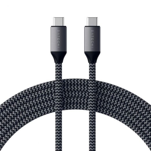 Кабель Satechi USB-C to USB-C 100W Charging Cable Space Gray (2 m) (ST-TCC2M)