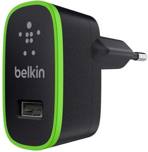 Мережевий зарядний пристрій Belkin Home Charger 10W USB 2.1A, USB-C, 1.8m, Black (F7U001vf06-BLK)