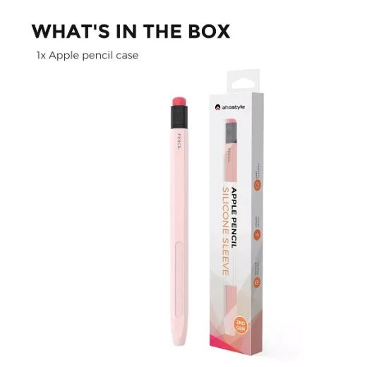 Силиконовый чехол AhaStyle Protective Sleeve Pink для Apple Pencil 2