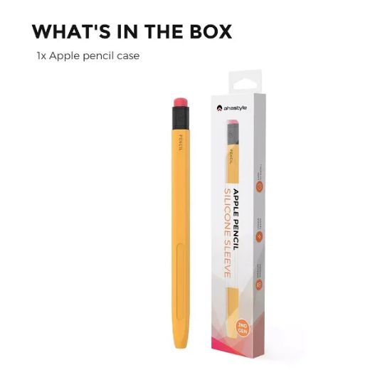 Силиконовый чехол AhaStyle Protective Sleeve Yellow для Apple Pencil 2