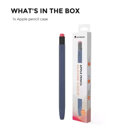 Силиконовый чехол AhaStyle Protective Sleeve Midnight Blue для Apple Pencil 2