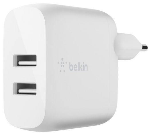 Мережевий зарядний пристрій Belkin Boost Up Charge Dual USB-A Home Charger + USB-A/USB-C (WCE001VF1MWH)