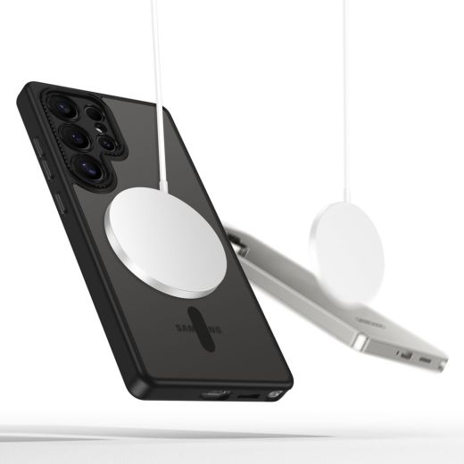 Противоударный чехол Tech-Protect Magmat MagSafe Matte Black для Samsung Galaxy S25 Ultra
