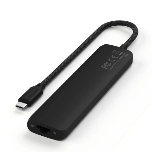 Адаптер Satechi 7-in-1 USB-C Slim Multiport Adapter with Ethernet Black (ST-P7SK)