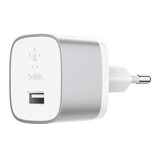 Сетевое зарядное устройство Belkin Home Quick Charger 18W USB 3.0A, USB-C, 1.2m, Silver (F7U034VF04-SLV)