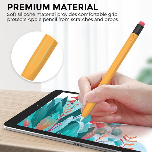 Силиконовый чехол AhaStyle Protective Sleeve Yellow для Apple Pencil