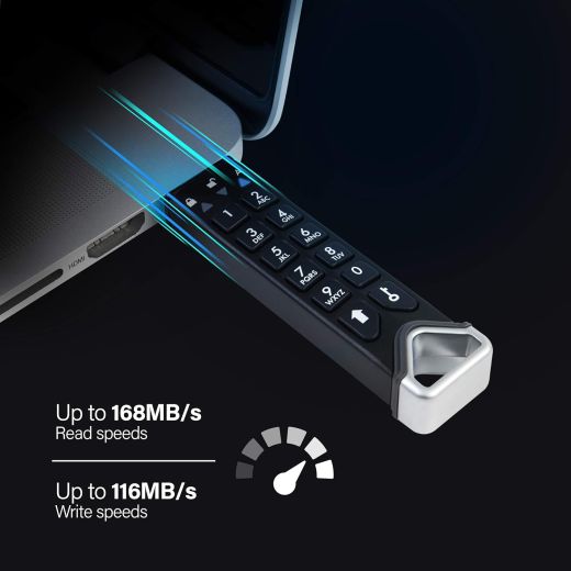 Флешка з паролем iStorage datAshur PRO2 16GB (‎IS-FL-DP2-256-16)