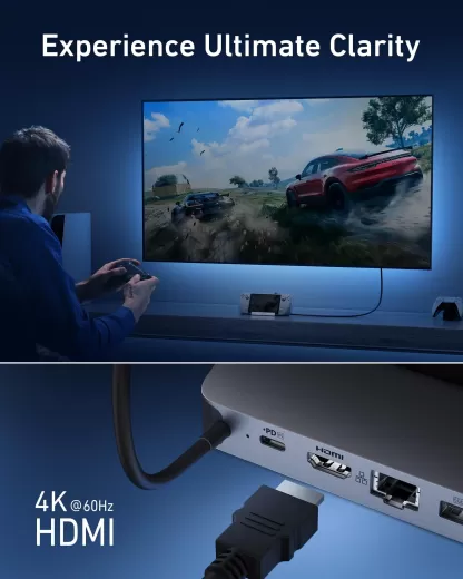 Адаптер Anker USB-C Hub (6-in-1, for Handheld Game Console)