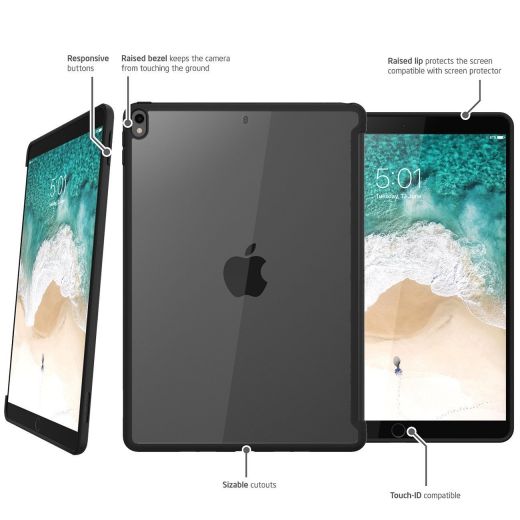 Чехол i-Blason Hybrid Cover Clear/Black для iPad Air 3 (2019)