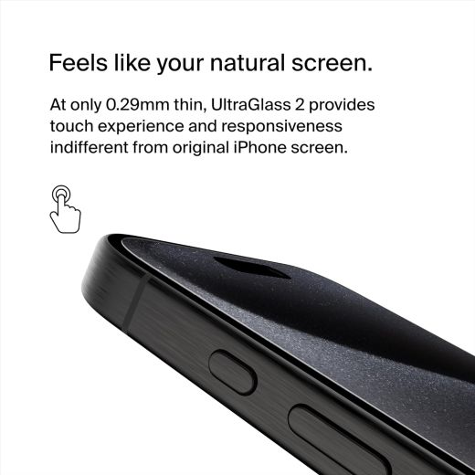 Захисне скло Belkin ScreenForce UltraGlass 2 Treated для iPhone 15Pro (OVA133zz)