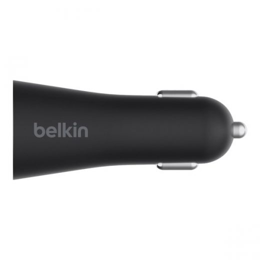 Автомобільний зарядний пристрій Belkin Car Charger 27W Power Delivery Port USB-C 3.0A, black (F7U071BTBLK)