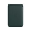 Кожаный чехол-кошелек с локатором Apple Leather Wallet with MagSafe Forest Green (MPPT3) для iPhone 12 | 13 | 14