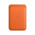 Кожаный чехол-кошелек с локатором Apple Leather Wallet with MagSafe Orange (MPPY3) для iPhone 12 | 13 | 14