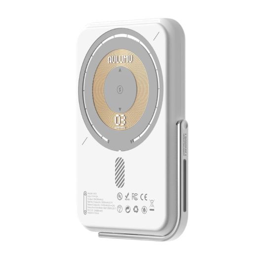 Повербанк (Внешний аккумулятор) Aulumu M03 Magnetic Wireless Battery Pack 3.5K Silver для iPhone