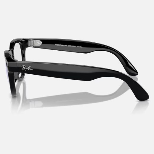 Розумні окуляри з камерою Ray Ban Meta Headliner Shiny Black | Clear with blue-violet light filter