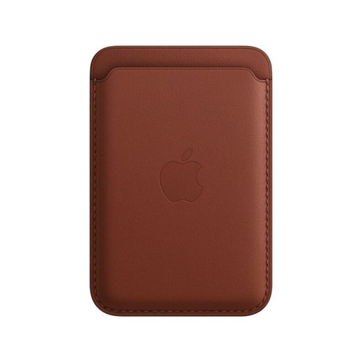 Шкіряний чохол-гаманець з локатором Apple Leather Wallet with MagSafe Umber (MPPX3) для iPhone 12 | 13 | 14