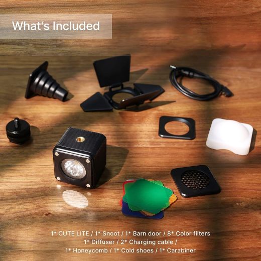Свет для телефона Ulanzi Mini Cube with 8 Color Gel Filters