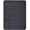 Чехол Comma Leather Сase with Apple Pencil Slot Black для iPad 12.9" (2020)