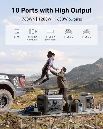 Зарядна станція Anker SOLIX C800 Plus Portable Power Station 768Wh | 1200W