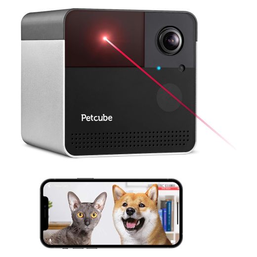 Интерактивная камера с лазером Petcube Play 2 Matte Silver для домашних животных