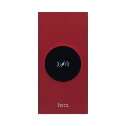 Беспроводная зарядка Hoco J37 Wisdom Wireless Charging Series 10000mAh Red