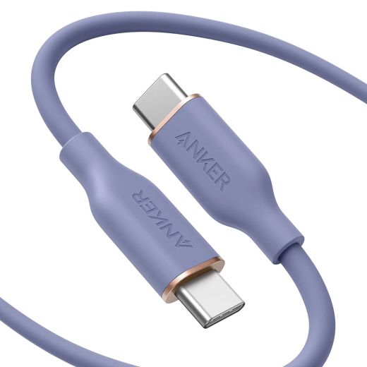 Кабель Anker 643 USB-C to USB-C Cable 1.8m Lavender Grey (A85530Q1) 