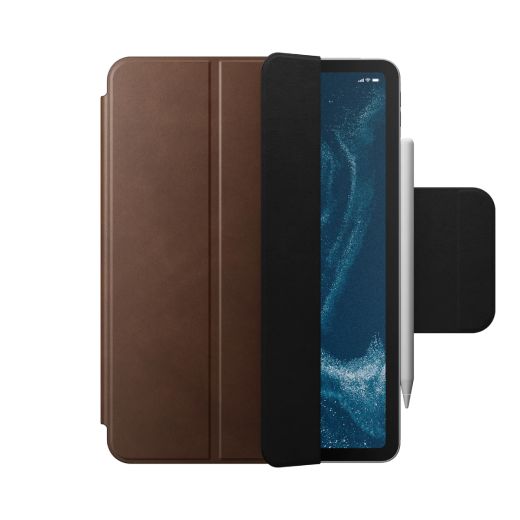 Шкіряний чохол-книжка Nomad Leather Folio Plus Brown для iPad Pro 11" M1 | M2 Chip (2021 | 2022) | iPad Air 10.9" 4 | 5 M1 (2020 | 2022)