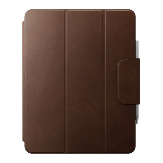 Шкіряний чохол-книжка Nomad Leather Folio Plus Brown для iPad Pro 12.9" M1 | M2 Chip (2021 | 2022)