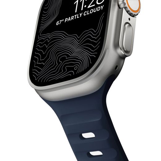 Силиконовый ремешок Nomad Sport Band Atlantic Blue для Apple Watch 49мм | 45мм | 44мм (Limited Edition)