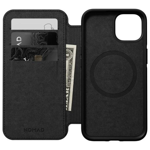Чохол-книжка Nomad Modern Leather Folio Black для iPhone 14