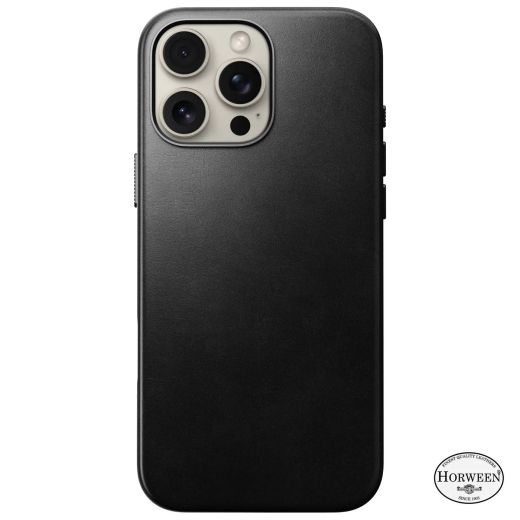 Кожаный чехол Nomad Traditional Horween Leather Case Black для iPhone 16 Pro (NM01395485)