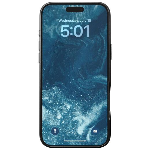 Кожаный чехол Nomad Traditional Horween Leather Case Black для iPhone 16 Pro Max (NM01393085)