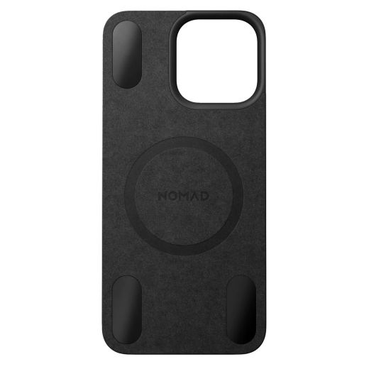 Кожаная магнитная накладка на заднюю панель Nomad Magnetic Leather Back Horween Leather Black для iPhone 15 Pro Max