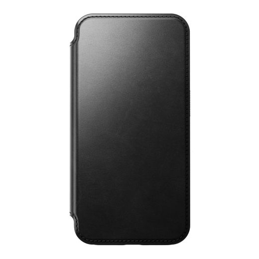 Кожаный чехол-книжка Nomad Modern Horween Leather Folio Case Black для iPhone 15 Pro