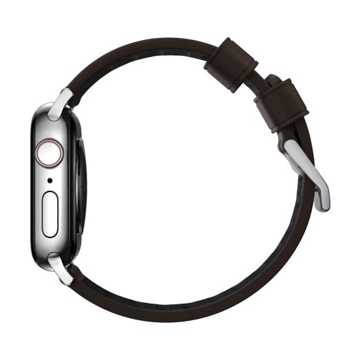 Кожаный ремешок Nomad Active Band Pro Classic Brown Leather / Silver Hardware для Apple Watch 49мм | 45мм | 44мм