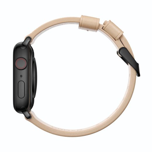 Шкіряний ремінець Nomad Modern Slim Band Natural Leather / Black Hardware для Apple Watch 41mm | 40mm