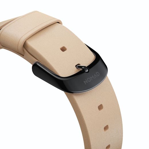 Кожаный ремешок Nomad Modern Slim Band Natural Leather / Black Hardware для Apple Watch 41mm | 40mm