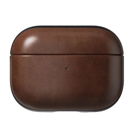 Кожаный чехол Nomad Modern Horween Leather Case  Rustic Brown для Airpods Pro (2 поколение)