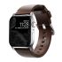 Шкіряний ремінець Nomad Modern Band Rustic Brown Leather / Silver Hardware для Apple Watch 49мм | 45мм | 44мм (NM1A4RSM00)