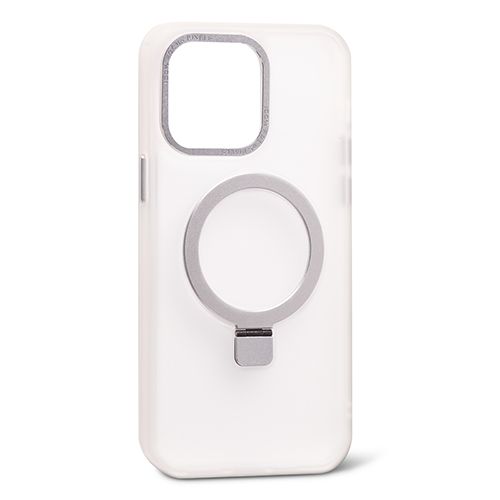 Чехол с кольцом CasePro Frosted Case MagSafe Ring Transparent для iPhone 14 Pro