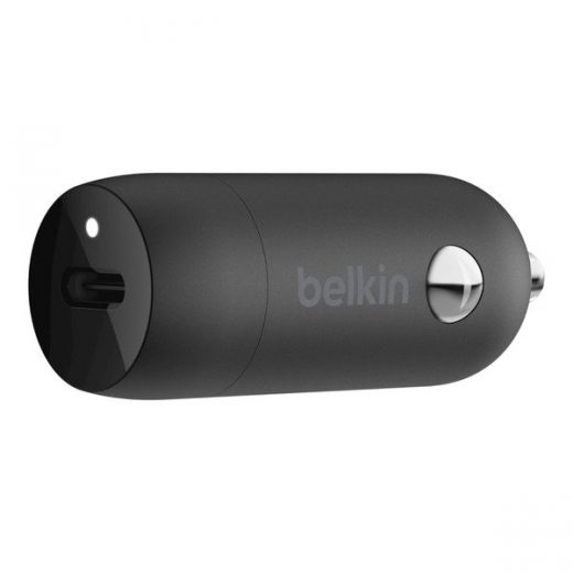 Автомобільний зарядний пристрій Belkin Car Charger (18W) Power Delivery Port USB-C, Black (F7U099btBLK)
