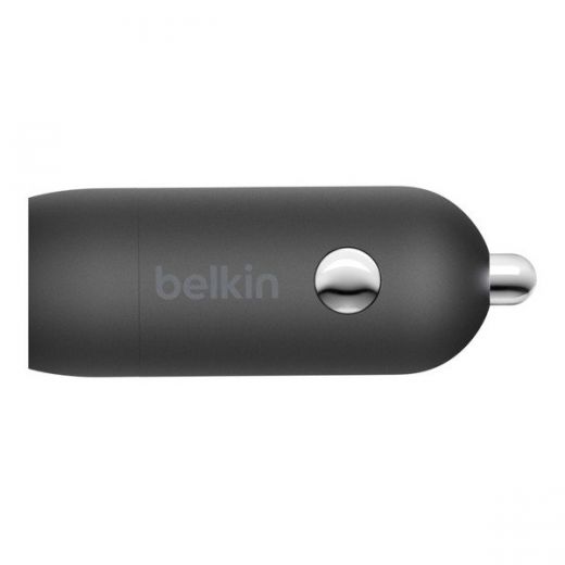 Автомобільний зарядний пристрій Belkin Car Charger (18W) Power Delivery Port USB-C, Black (F7U099btBLK)